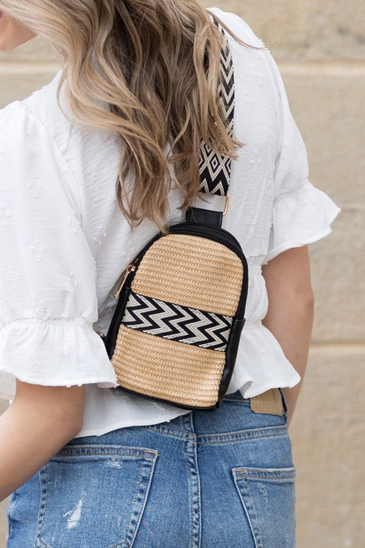 Naomi Woven Guitar Strap Sling Bag