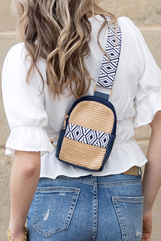 Naomi Woven Guitar Strap Sling Bag
