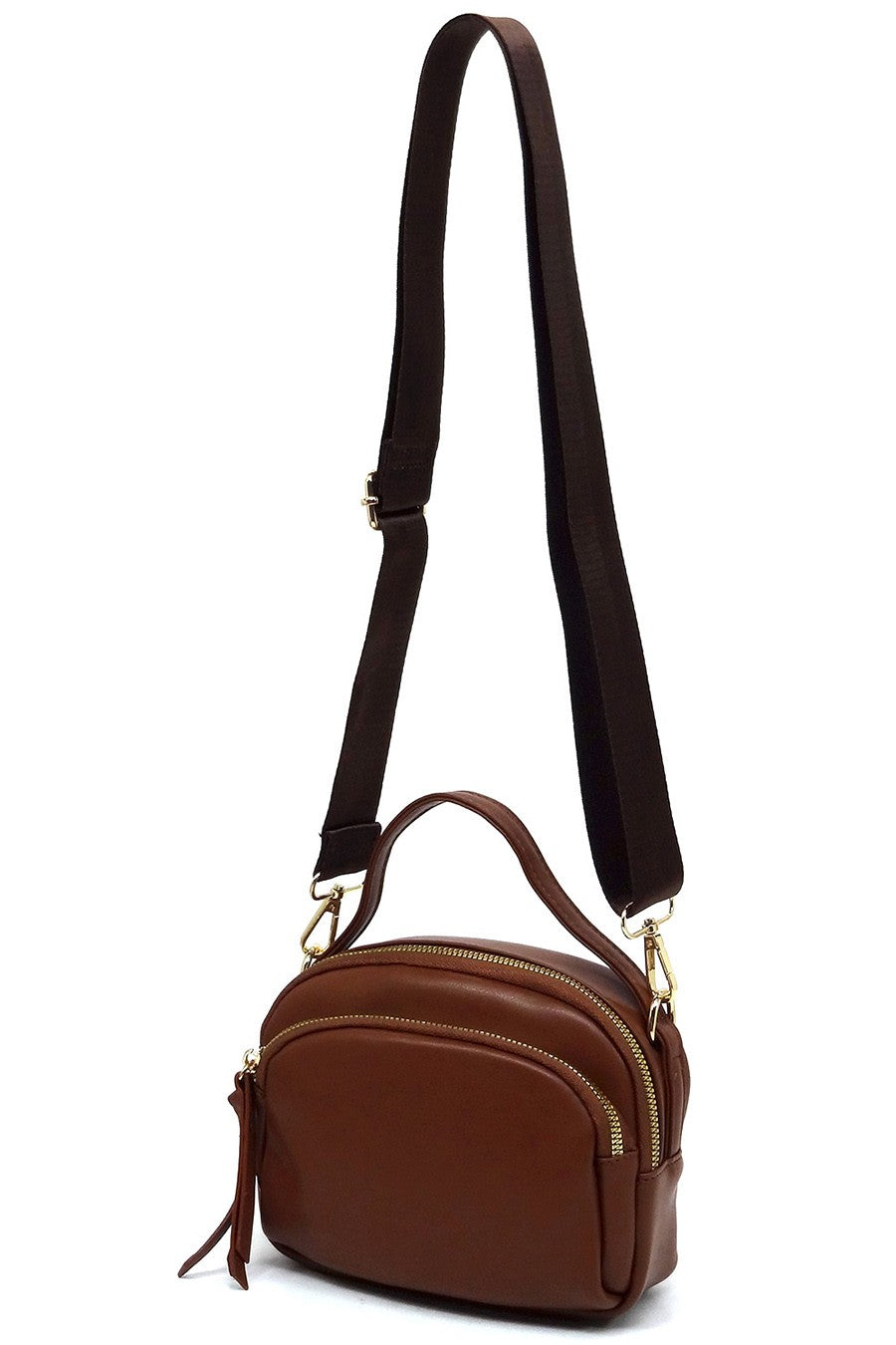 Wine Fashion Top Handle Crossbody Bag