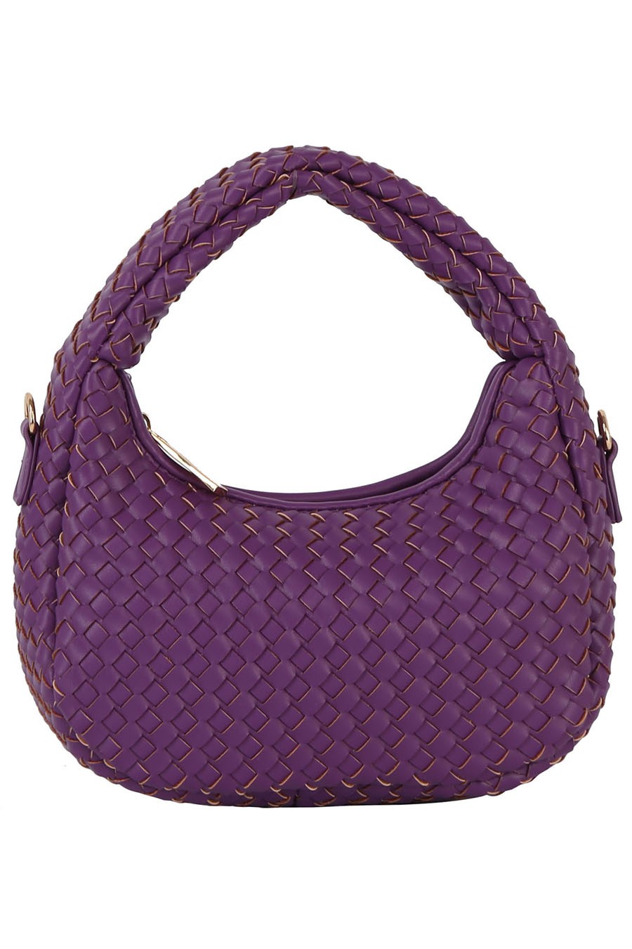 Stone Woven Mini Hobo Shoulder Bag