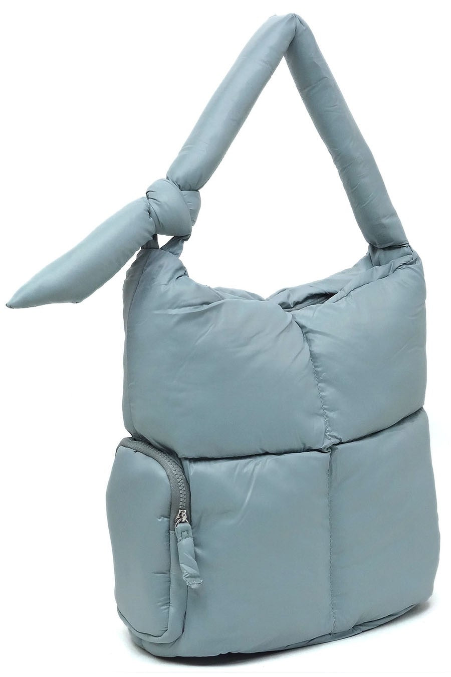 Mauve Soft Puffy Shoulder Bag Hobo