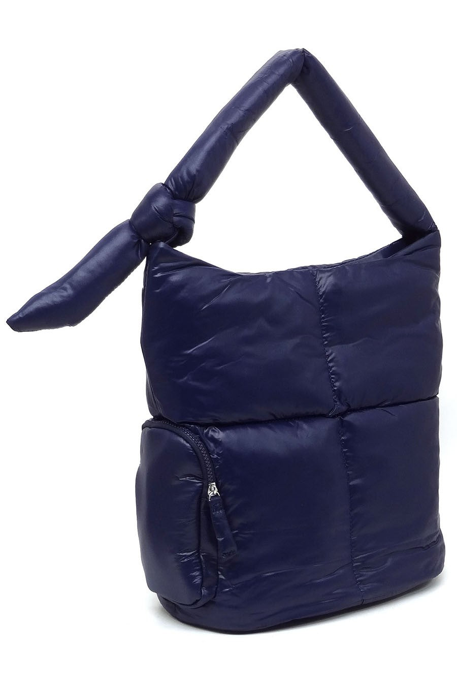 Black Soft Puffy Shoulder Bag Hobo