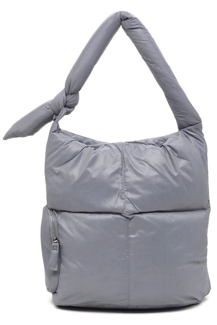 Taupe Soft Puffy Shoulder Bag Hobo