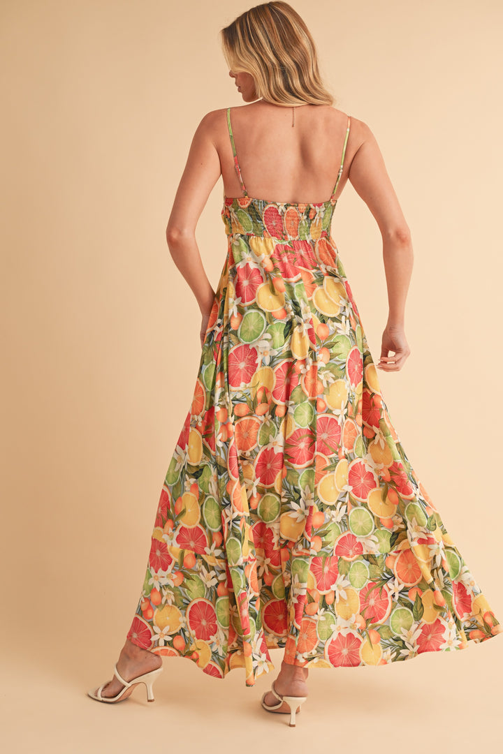 Blue Citrus Citrus Maxi Dress