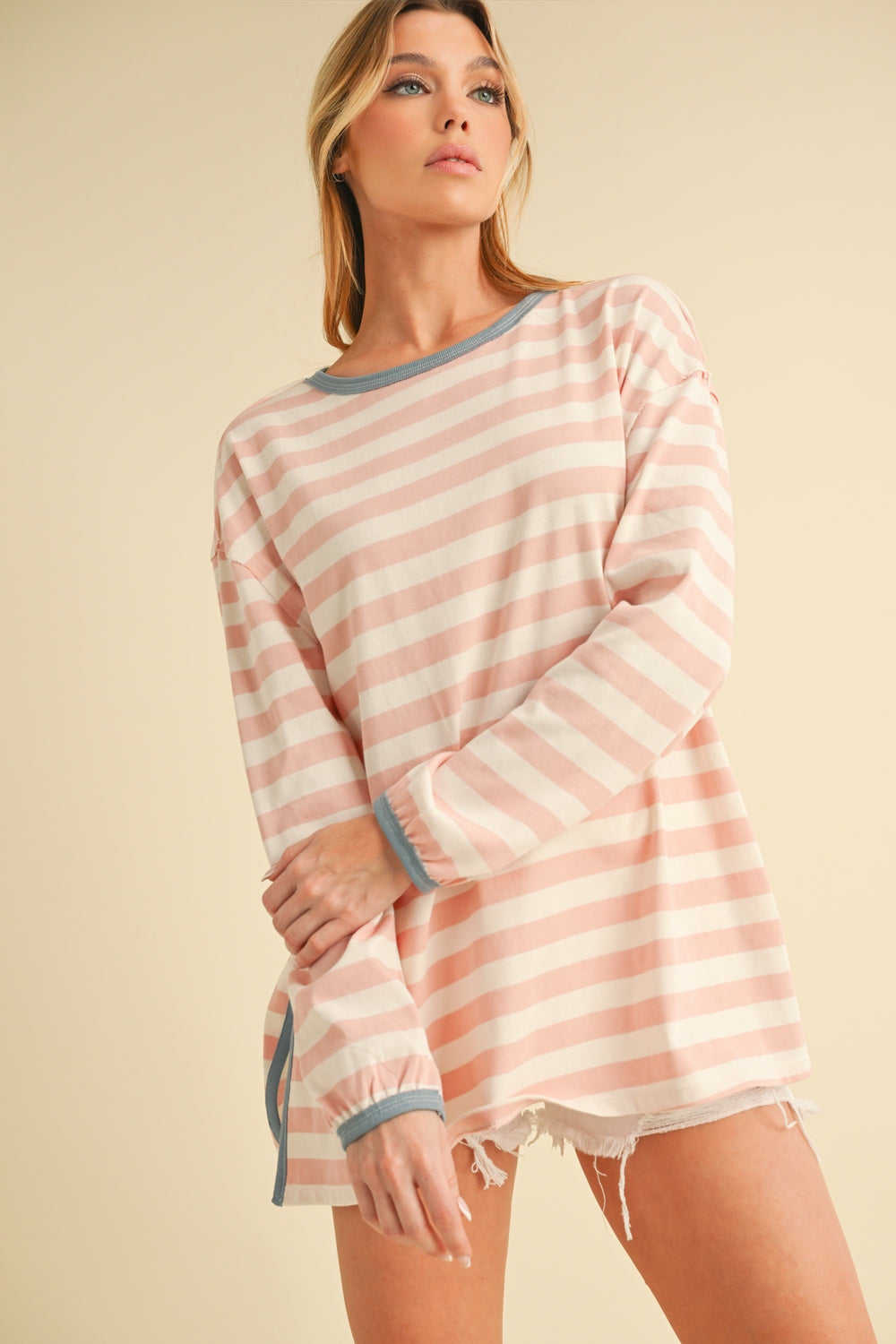 Blue/White Onida Stripe Top