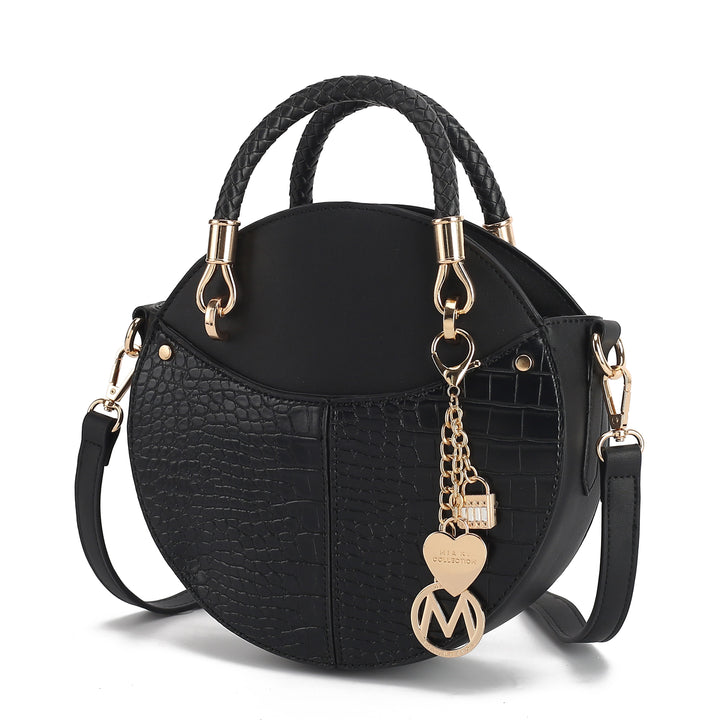 Grey Mkf Nobella Croco Crossbody By Mia K