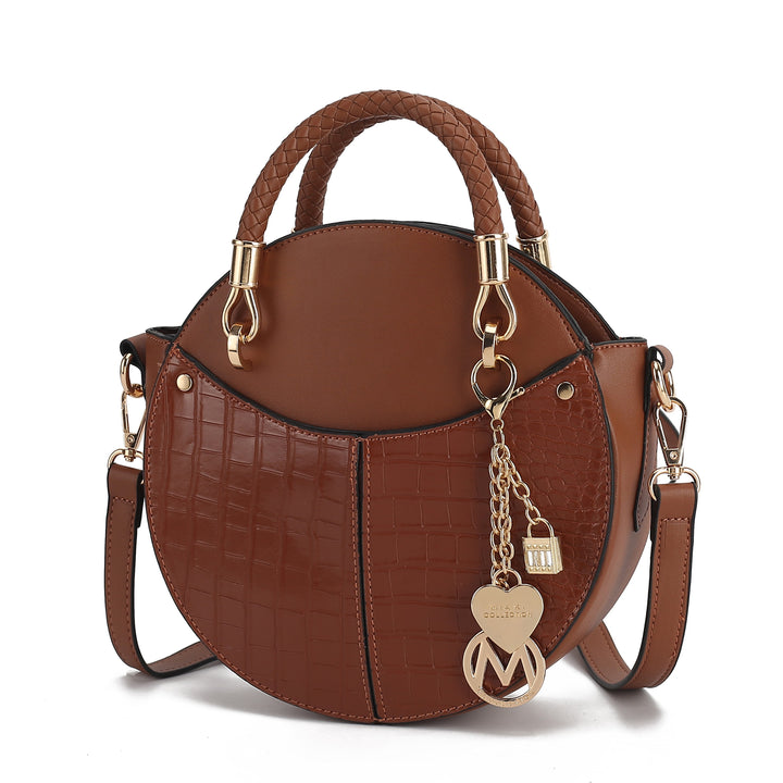 Navy Mkf Nobella Croco Crossbody By Mia K