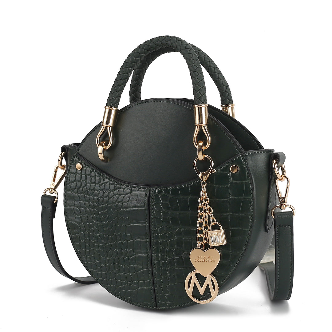 Taupe Mkf Nobella Croco Crossbody By Mia K
