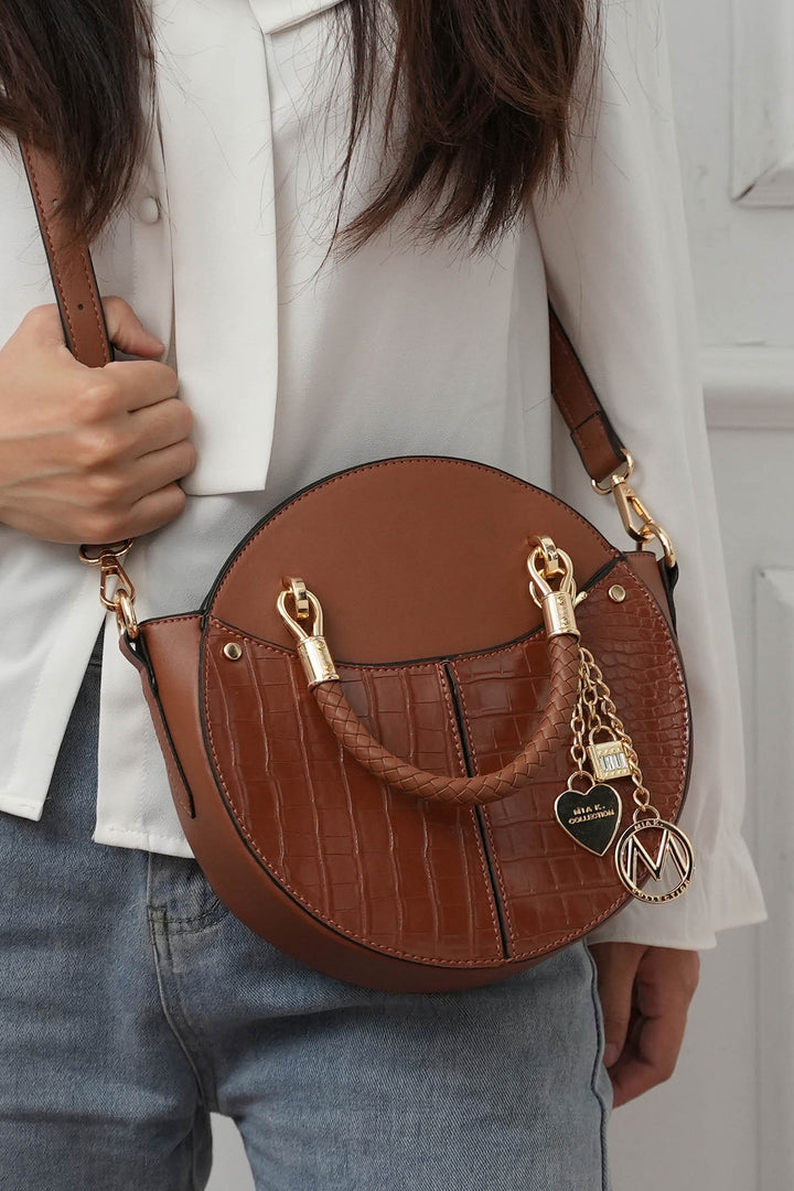 Black Mkf Nobella Croco Crossbody By Mia K