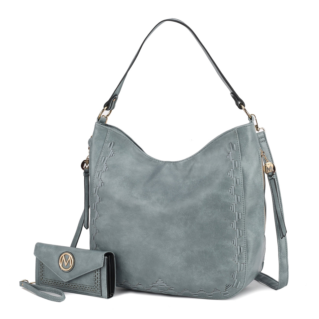 Pink Mkf Lucille Shoulder By Mia K And Wallet 2 Pieces