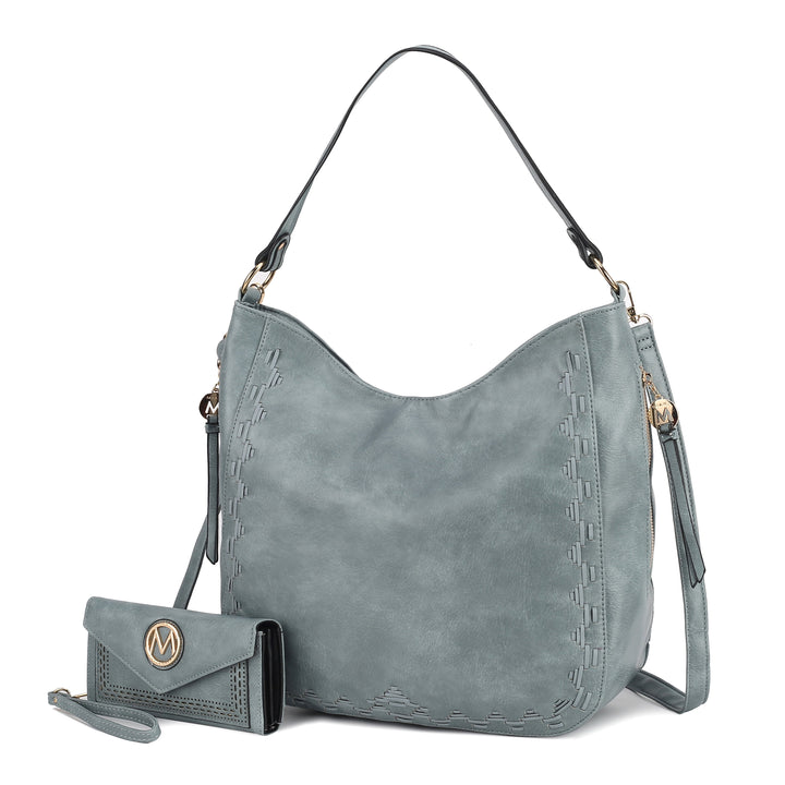 Pink Mkf Lucille Shoulder By Mia K And Wallet 2 Pieces
