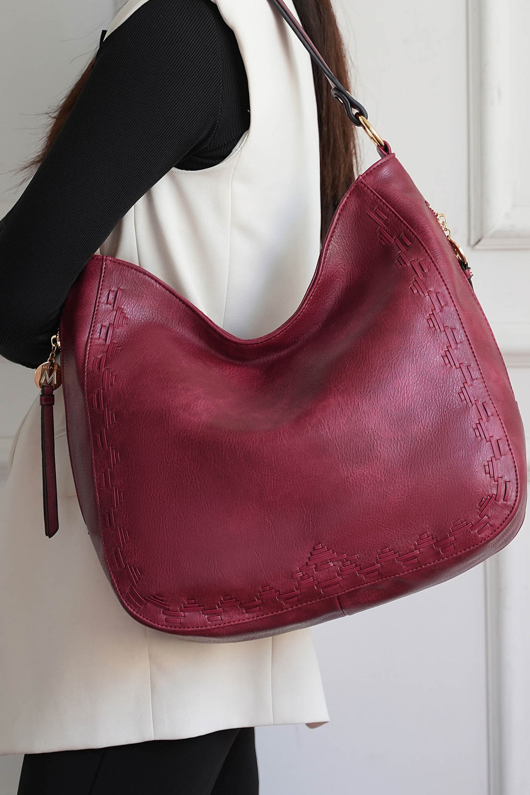 Apricot Mkf Lucille Shoulder By Mia K And Wallet 2 Pieces