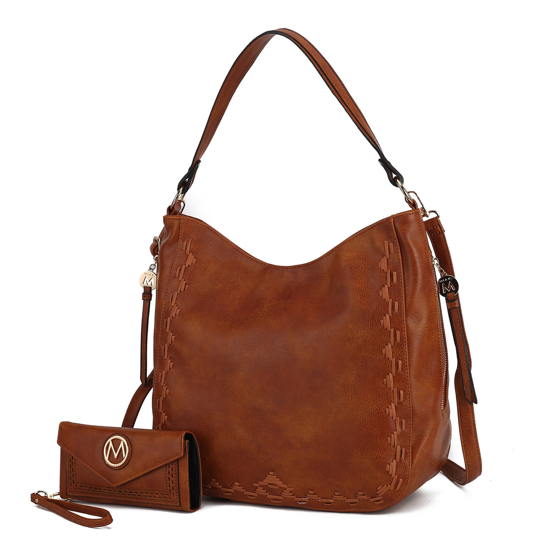 Denim Mkf Lucille Shoulder By Mia K And Wallet 2 Pieces