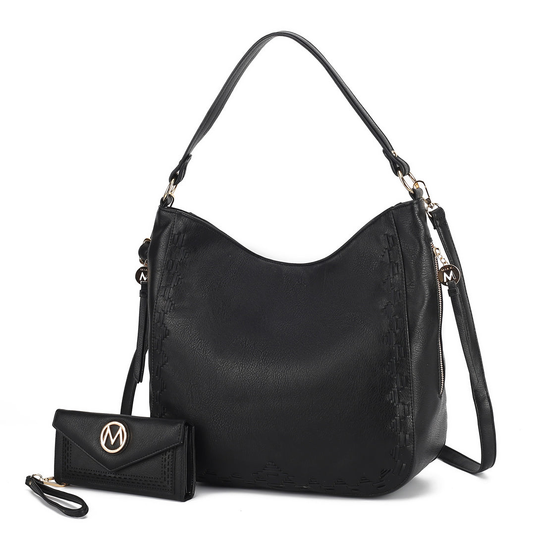 Cognac Mkf Lucille Shoulder By Mia K And Wallet 2 Pieces