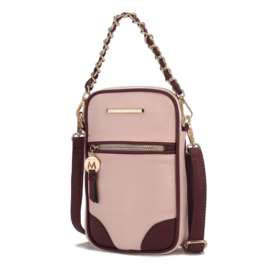 Khaki-Blush Mkf Sue Crossbody Bag By Mia K