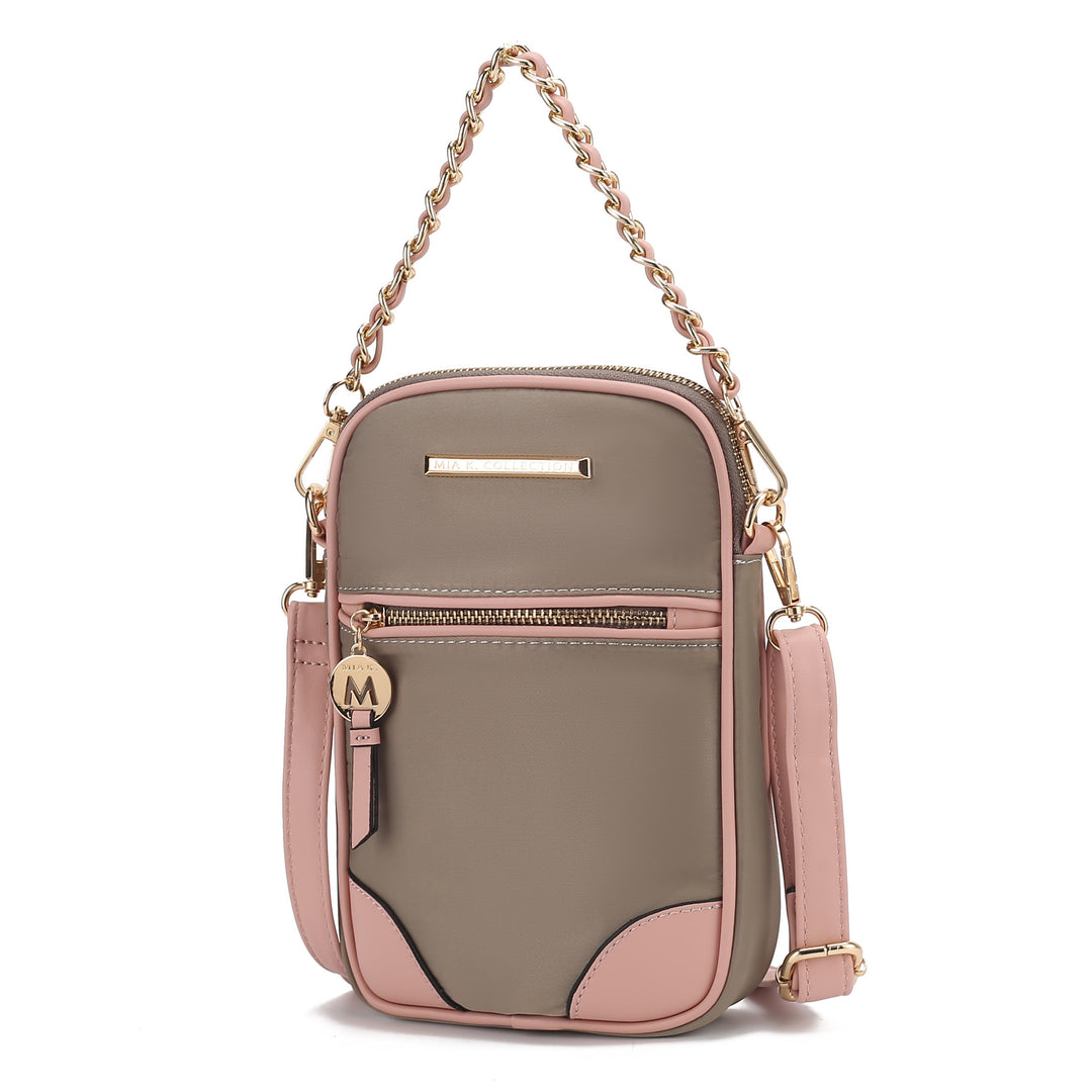 Peach-Ivory Mkf Sue Crossbody Bag By Mia K
