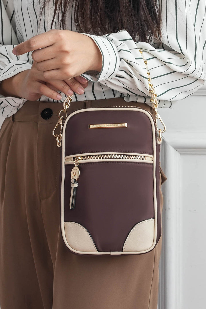 Black - Cognac Mkf Sue Crossbody Bag By Mia K