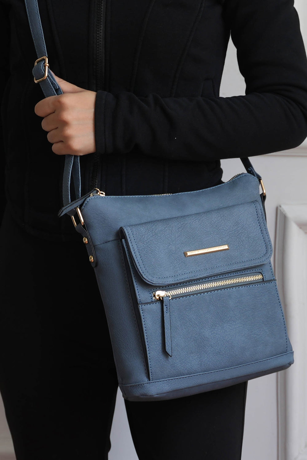 Cognac Mkf Triss Crossbody Bag By Mia K