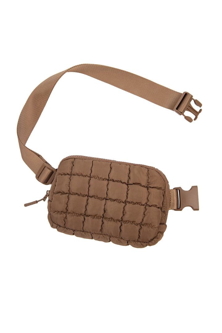 Evyn Quilted Puffer Sling Belt Bum Bag
