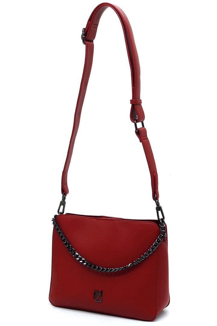Iza Co Chain Link Crossbody Bag