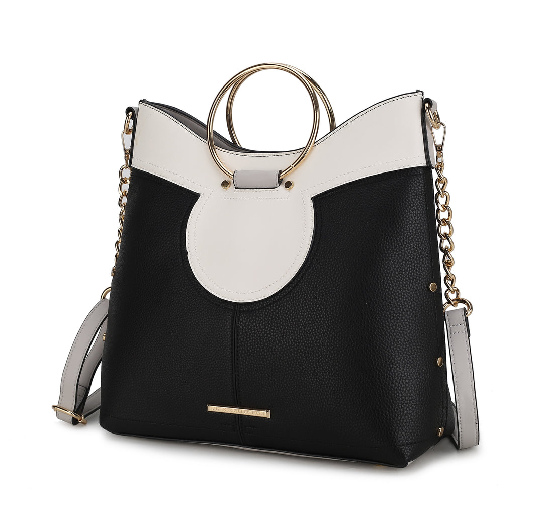 Charcoal Mkf Kylie Top Handle Satchel By Mia K