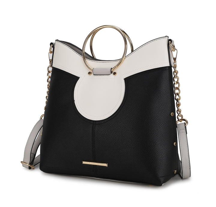 Charcoal Mkf Kylie Top Handle Satchel By Mia K
