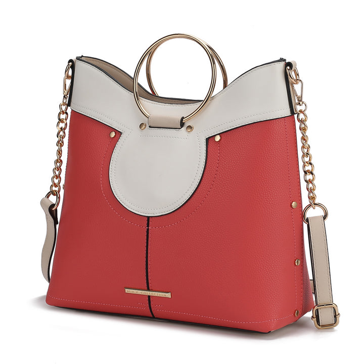 Wine Mkf Kylie Top Handle Satchel By Mia K