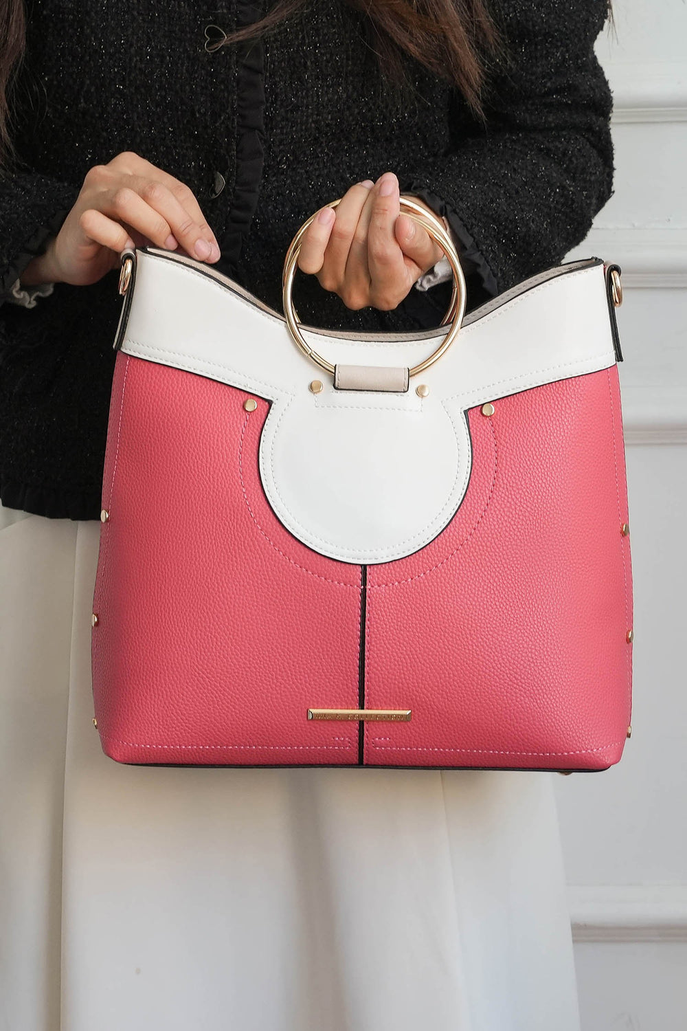 Blush Mkf Kylie Top Handle Satchel By Mia K