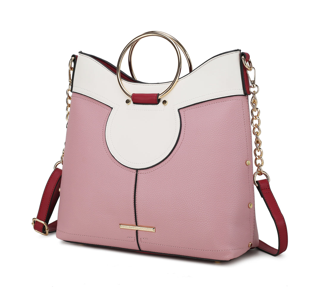 Coffee Mkf Kylie Top Handle Satchel By Mia K