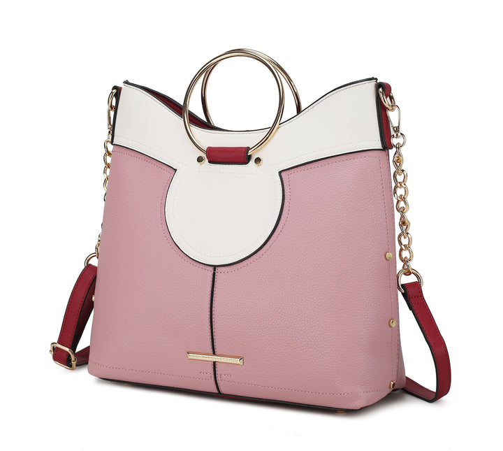 Coffee Mkf Kylie Top Handle Satchel By Mia K