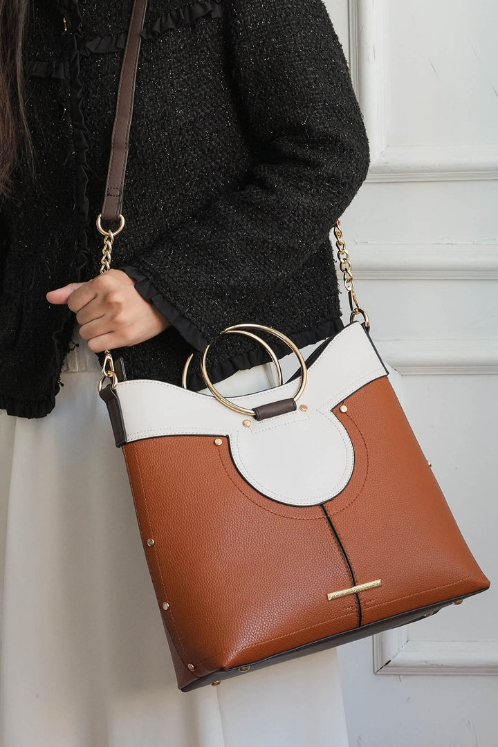 Black Mkf Kylie Top Handle Satchel By Mia K