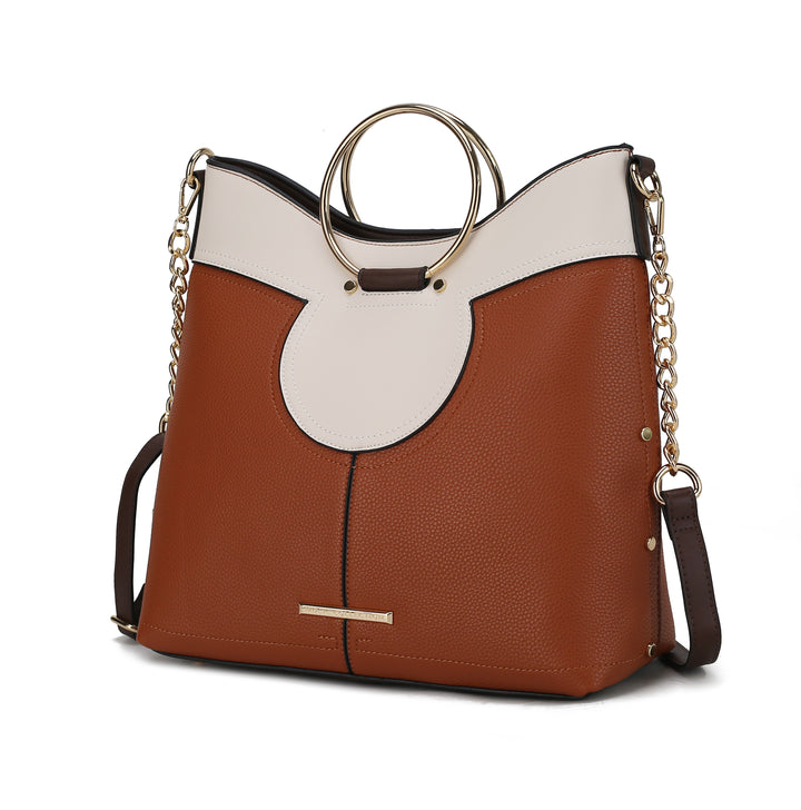 Denim Mkf Kylie Top Handle Satchel By Mia K
