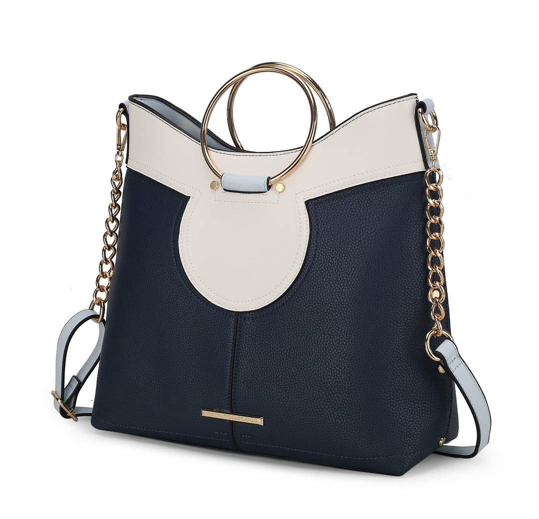 Purple Mkf Kylie Top Handle Satchel By Mia K