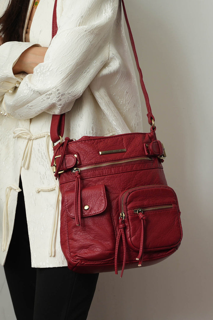 Black Mkf Vintage Stiella Crossbody Bag By Mia K