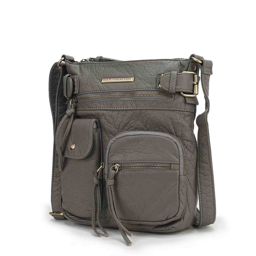Pewter Mkf Vintage Stiella Crossbody Bag By Mia K