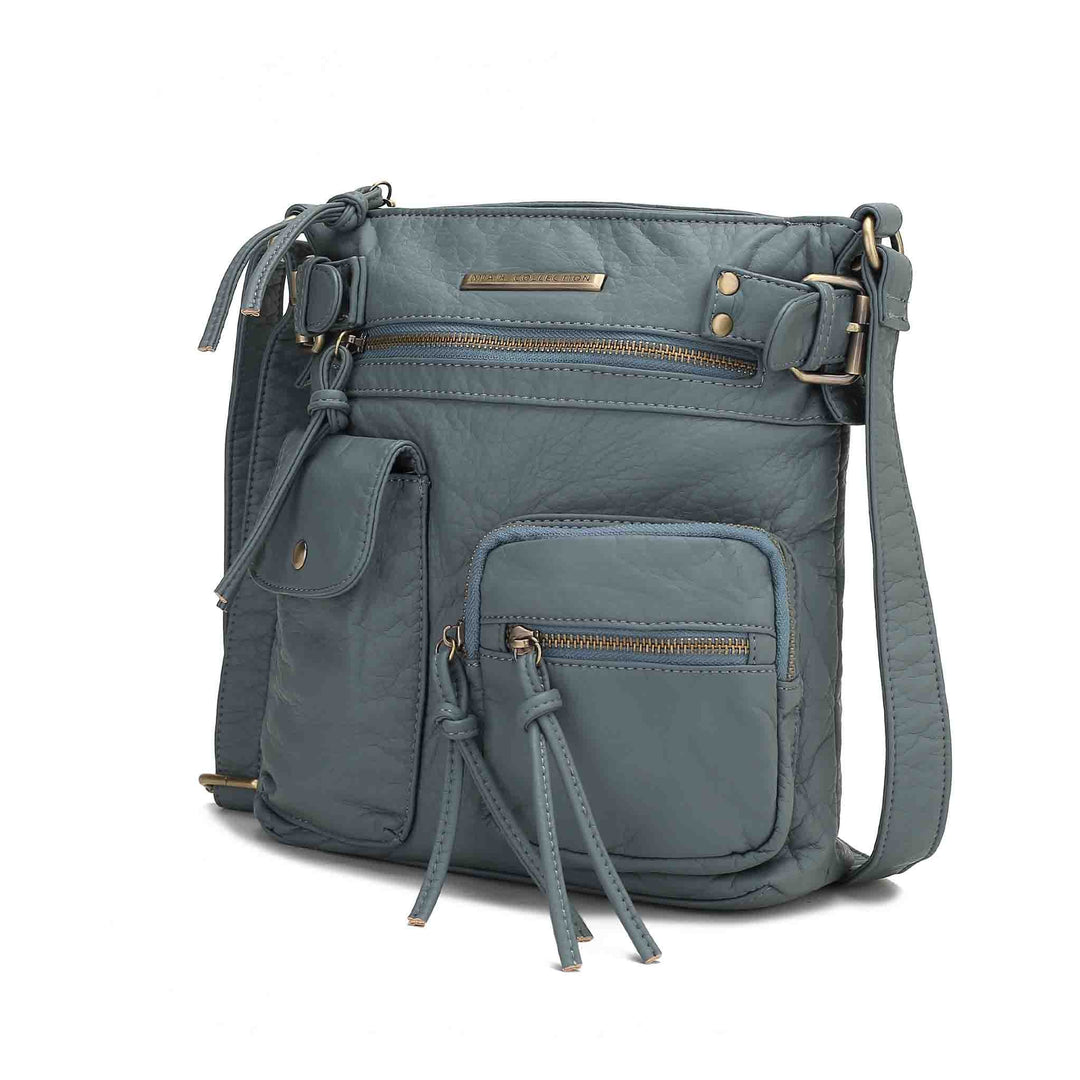 Grey Mkf Vintage Stiella Crossbody Bag By Mia K