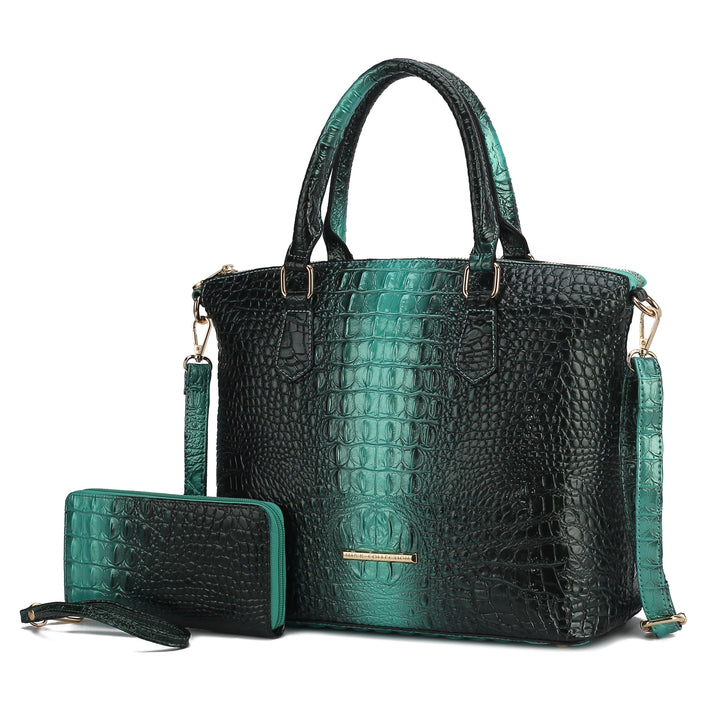 Mkf Liora Croc Embossed Tote Bag By Mia K