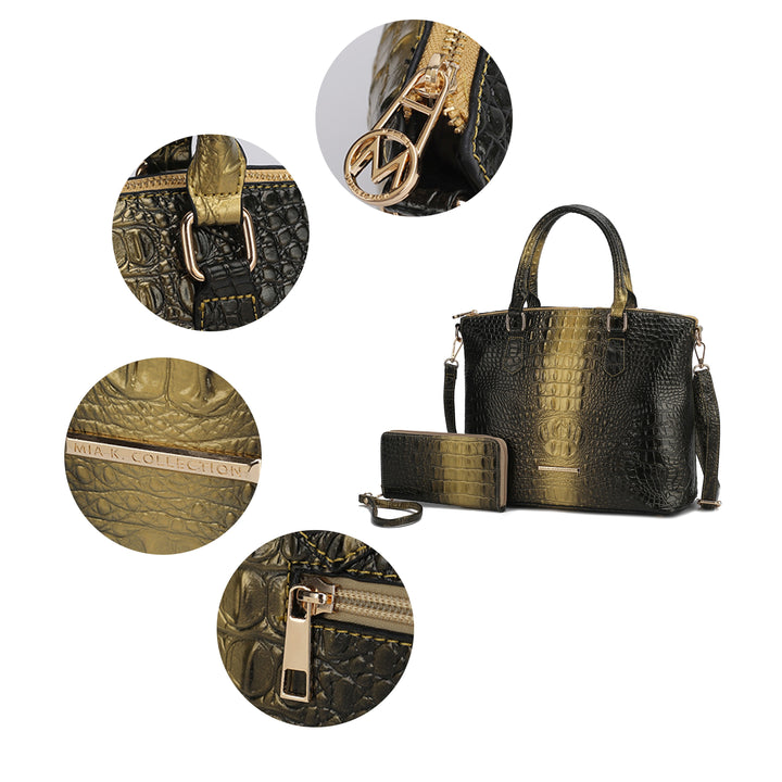 Mkf Liora Croc Embossed Tote Bag By Mia K