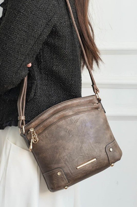 Cognac Mkf Kenya Crossbody Bag By Mia K
