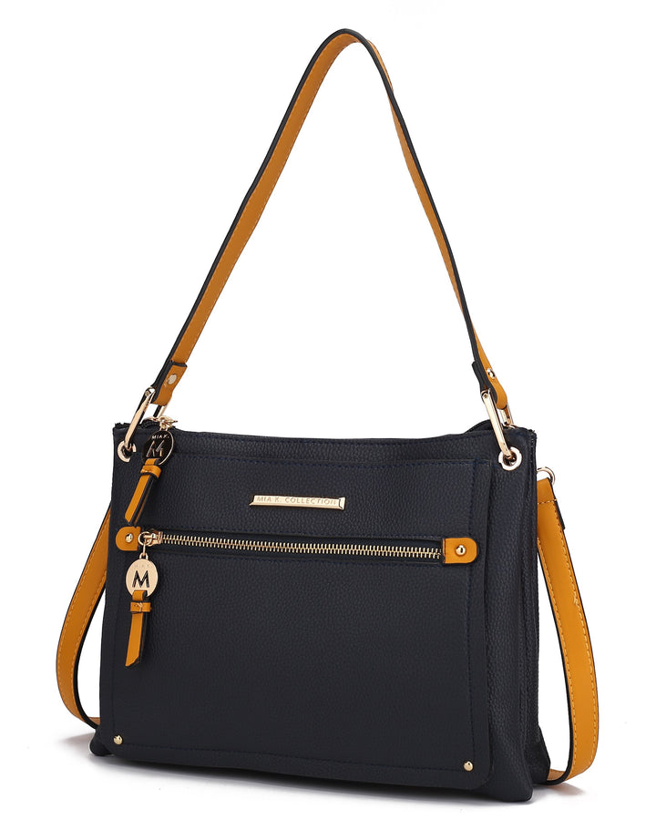 Navy - Red Mkf Aliyah Shoulder Bag By Mia K