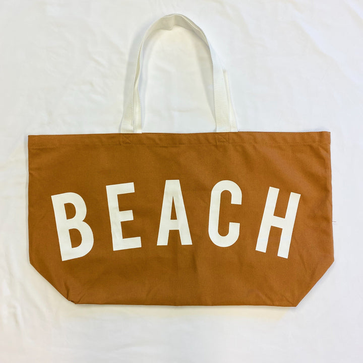 Pink Let S Do Beach Canvas Tote