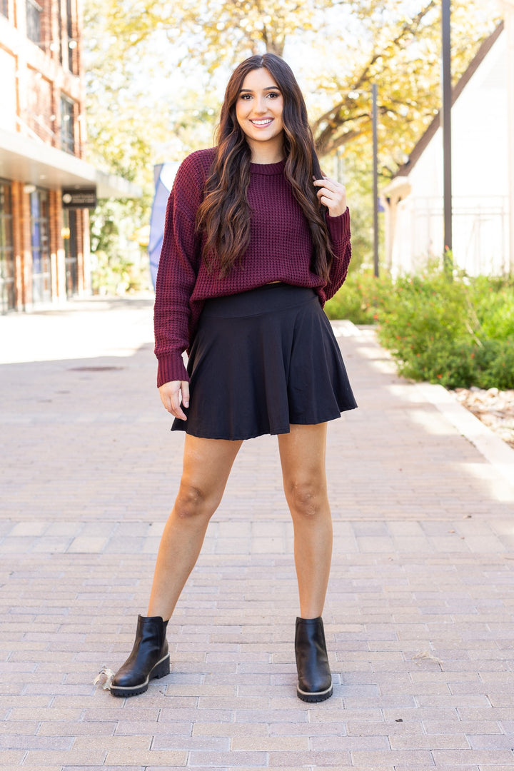 Black The Brielle Skort