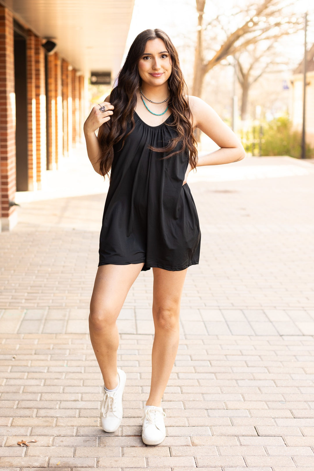 Black The Krista Romper