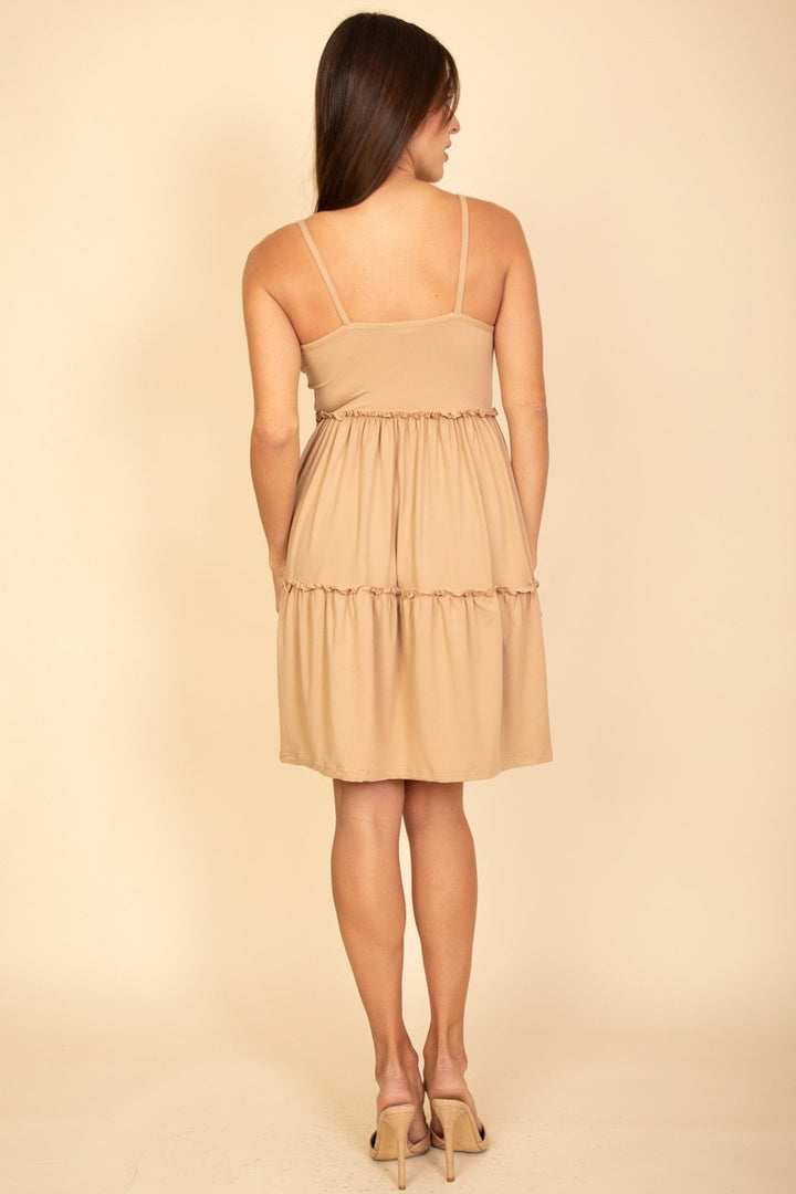 Orange Tier Cami Dress