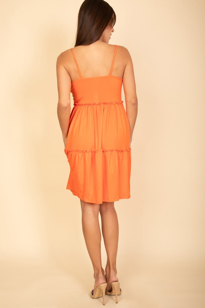White Tier Cami Dress