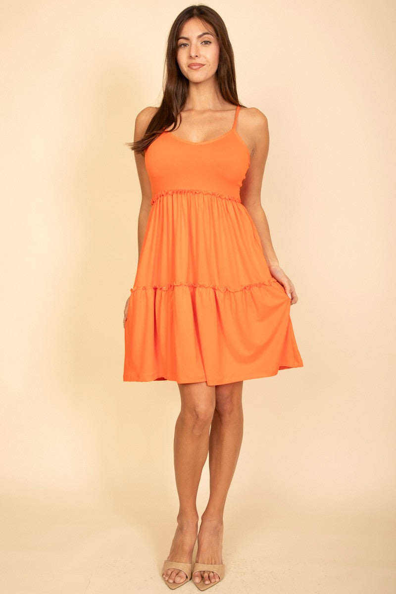 Black Tier Cami Dress