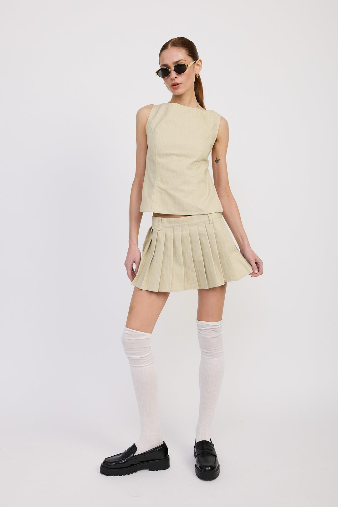 Natural Backless Rider Top
