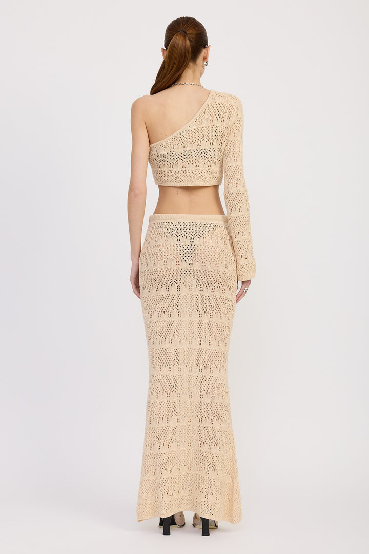 One Shoulder Crochet Crop Top