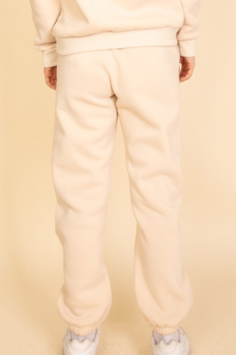 Side Pocket Drawstring Waist Sweatpants