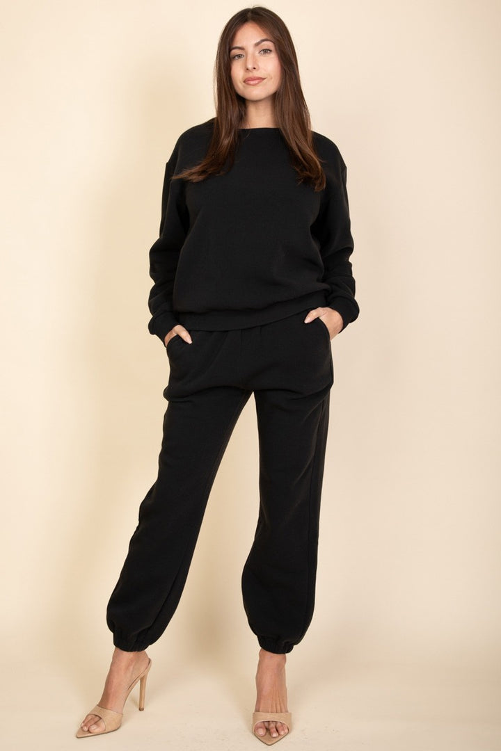 Side Pocket Drawstring Waist Sweatpants